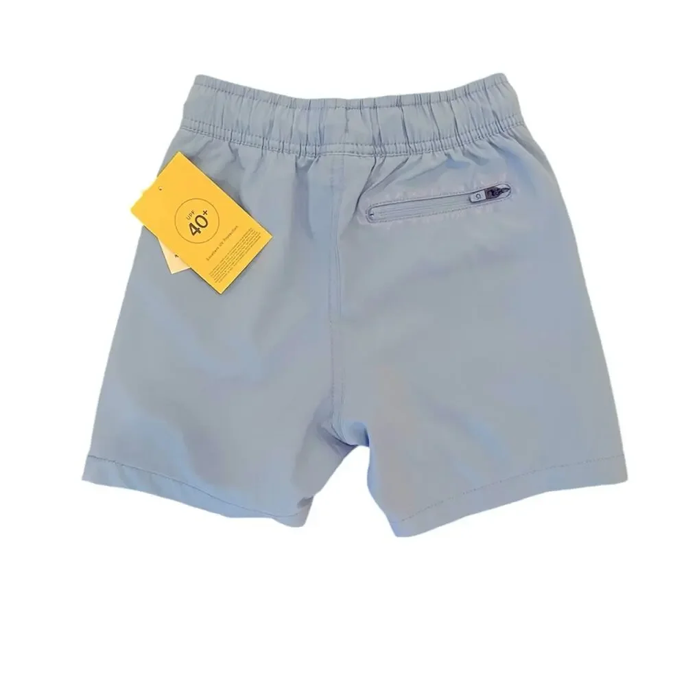 Gap fit boys blue line swim trunks size XS  (4-5) new with tag